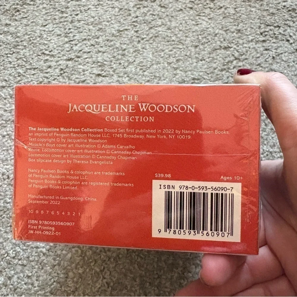 The Jacqueline Woodson Book Collection NEW Melanin Sun Hush Locomotion
